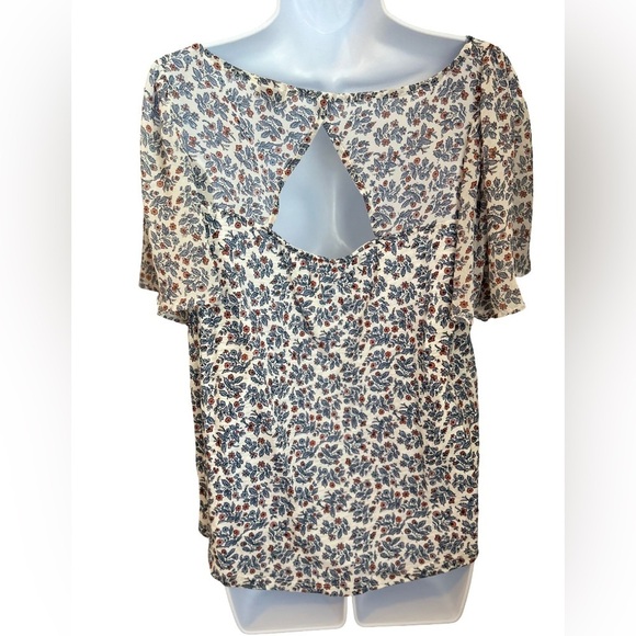 LUCKY BRAND FLORAL BLOUSE - Picture 3 of 6